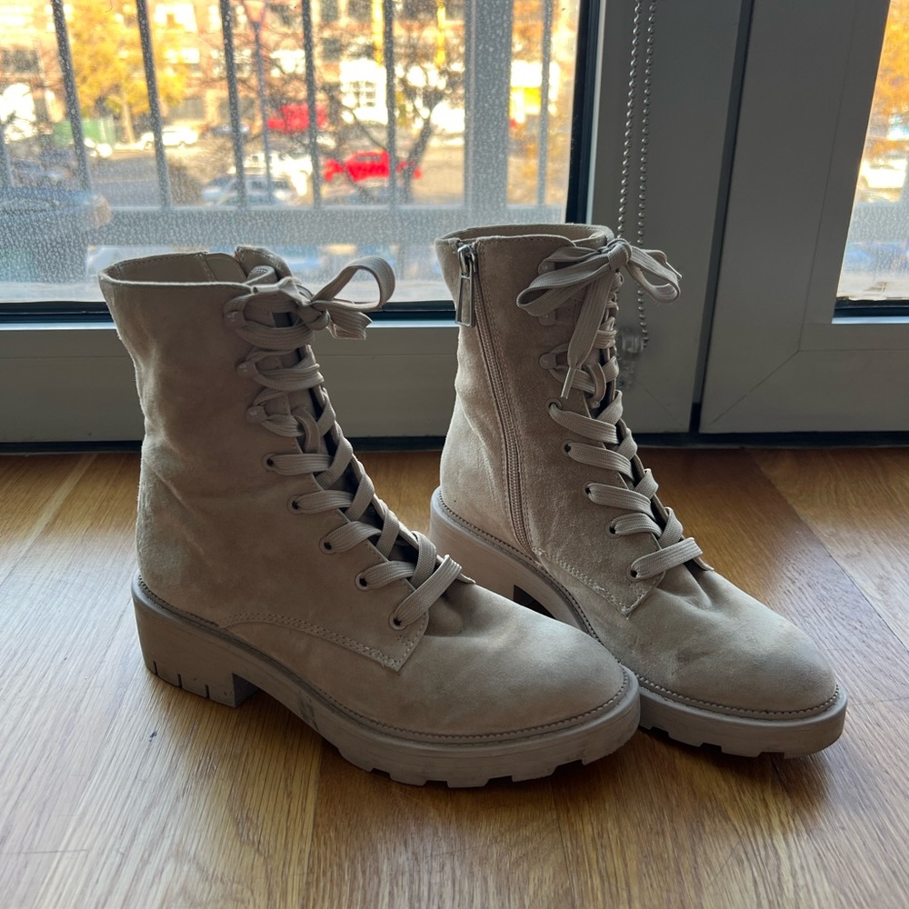 Suede Lace Up Boots